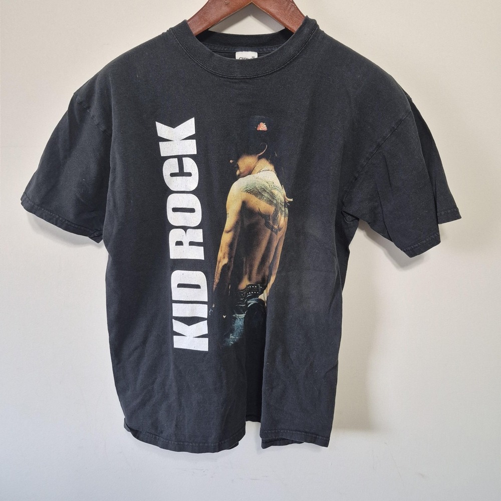 Vintage Kid Rock Shirt Mens Large Black Pain Train Tour 2004 Concert 2000s